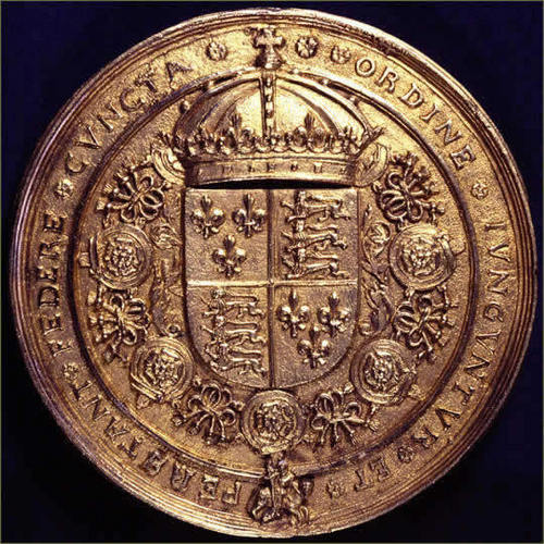  Back Side of oro sello of Henry VIII