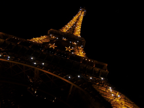 Eiffel Tower oleh Night, Paris, France