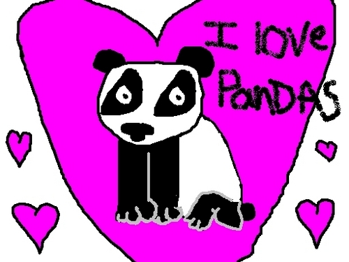  I Liebe pandas!