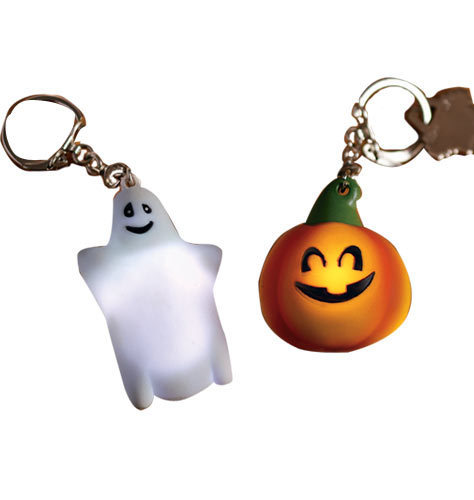 Light Up Halloween Keychains