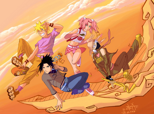  Air Gear and Naruto Crossover