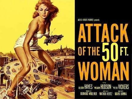  Attack Of The 50ft Woman Movie Poster