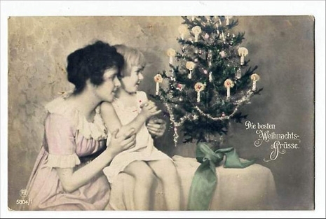  Vintage Рождество Card (Christmas 2008)