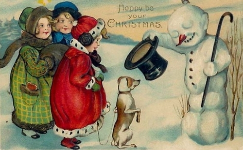  Vintage Рождество Card (Christmas 2008)
