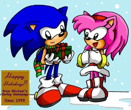  sonic gives amy a present