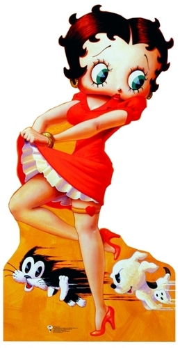 Betty Boop Cardboard Cutout Red Dress