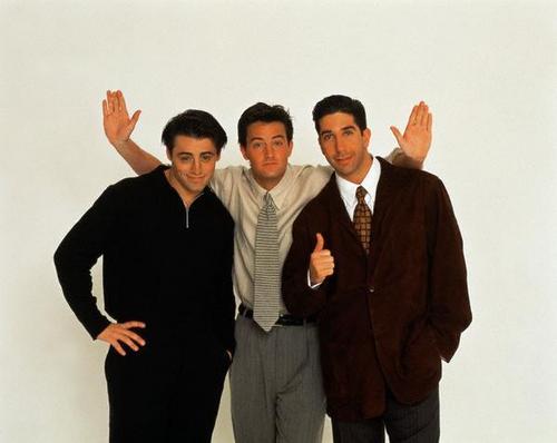Chandler, Ross and Joey