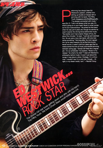  Ed Westwick in CosmoGirl