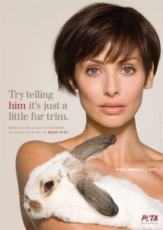  Natalie Imbrulia Anti-Fur Ad with PETA eropa