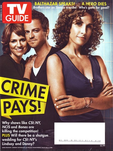  犯罪现场调查 NY- TV Guide Front Cover
