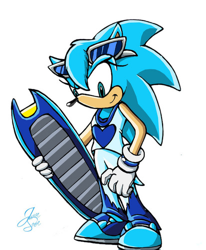  Cyan-Sonic Riders Style!! :D