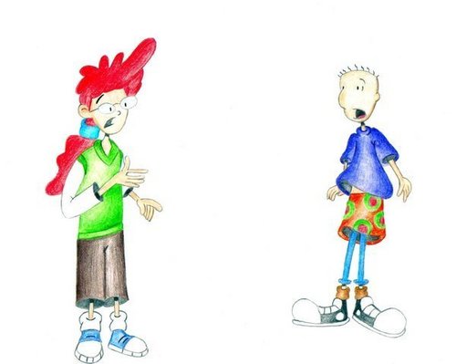 Pepper Ann and Doug switch clothes