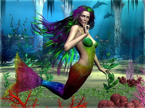  pelangi, rainbow Mermaid
