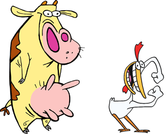  cow and chicken