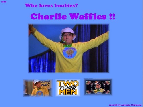  Charlie bánh quế, bánh kem sữa waffle hình nền