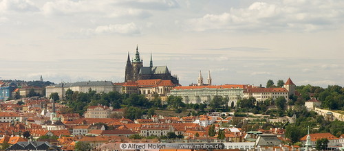 Prague castle and St Vitus cathedral 