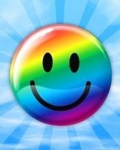  pelangi, rainbow Smiley
