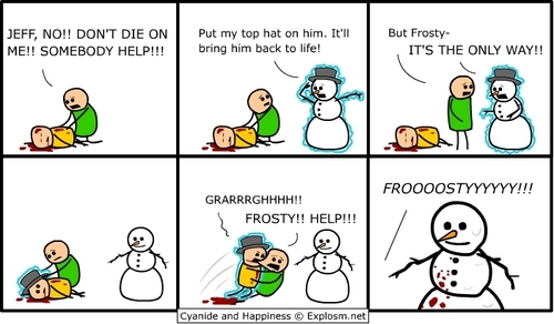  Frosty the Snowman- c&h style.