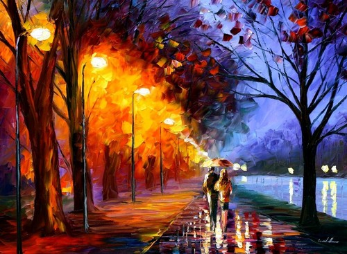 Romantical amor painting foto