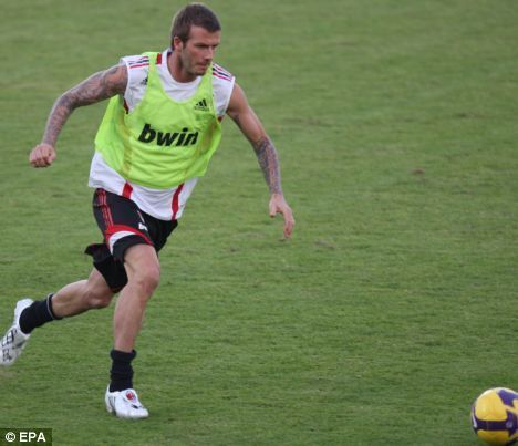 Beckham in Dubai training