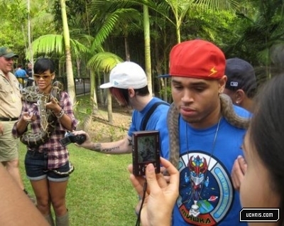 Chris and Rihanna at the Zoo