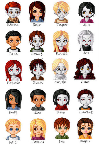  Twilight Cartoon Version of Characters