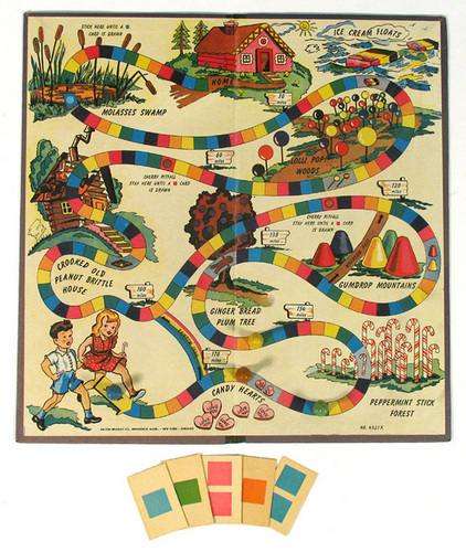  1949 Original ক্যান্ডি চকোলেট Land Game