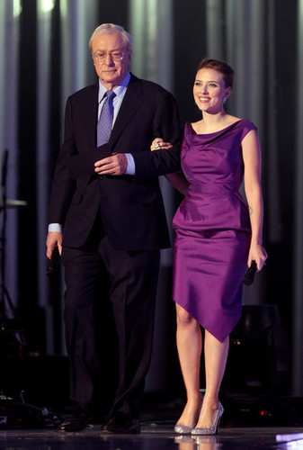  Michael Caine and Scarlett Johansson 2008