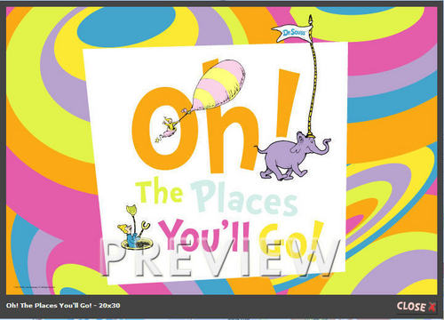  Oh The Places You'll Go Poster
