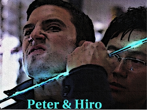  Peter & Hiro Blue Sword kertas dinding