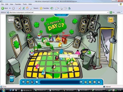 club penguin st.patrick's day 07 party