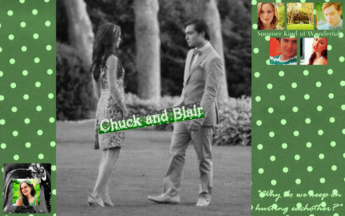 Blair and Chuck- King and Queen achtergrond