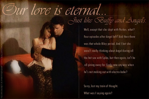  Buffy and Angel's amor is eternal...or is it?
