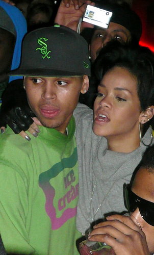  Chris and Rihanna