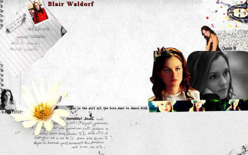  Gossip Girl দেওয়ালপত্র (Blair and Chuck + Blair)