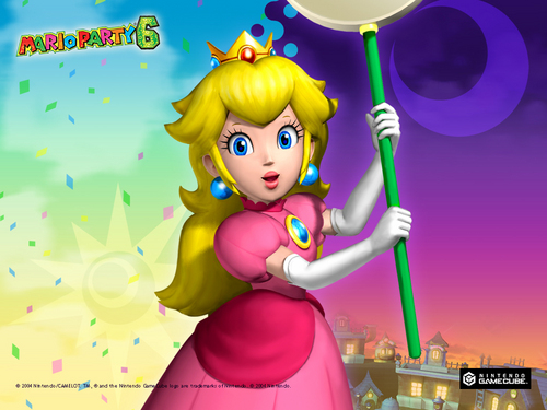  Mario Party 6 perzik achtergrond