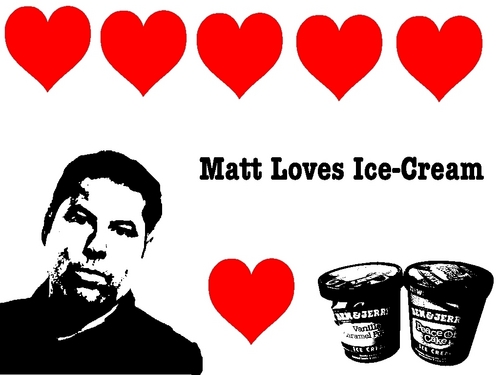 Matt Loves Ice-Cream Wallpaper