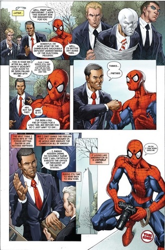 Obama in Spider-Man