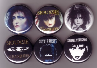  Siouxsie buttons / pins