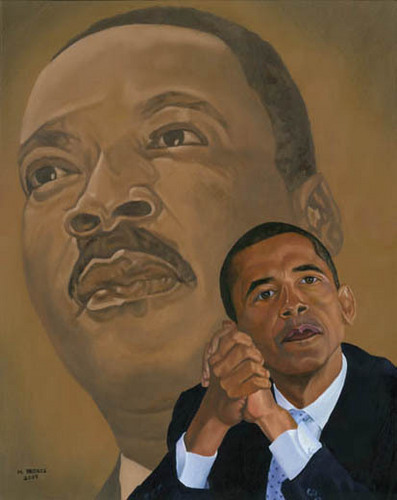 Barack Obama / Martin Luther King Painting