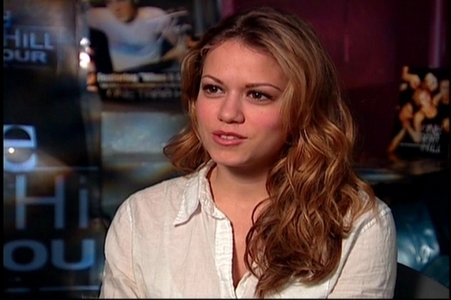 Bethany at a One tree hill interview