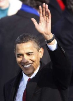  Obama after his Inaugural Address
