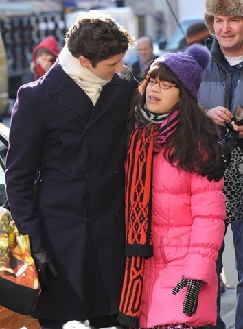 on set of ugly betty 