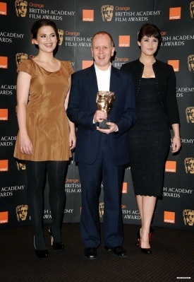  Gemma at the jeruk, orange British Academy Film Awards