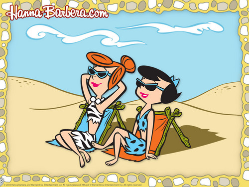  Wilma and Betty kertas dinding