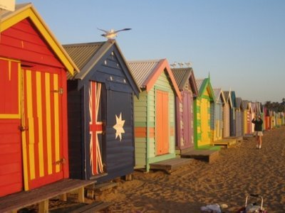  Brighton пляж, пляжный Bathing Boxes