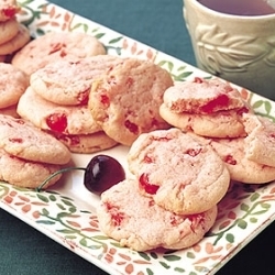  kers-, cherry Icebox koekjes, cookies