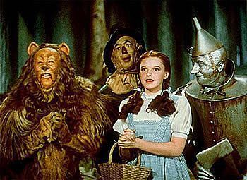  Dorothy,Scarecrow,Tin Man and the cowardly Lion