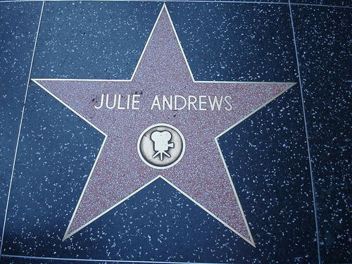  Julie Andrews Walk of fame estrella