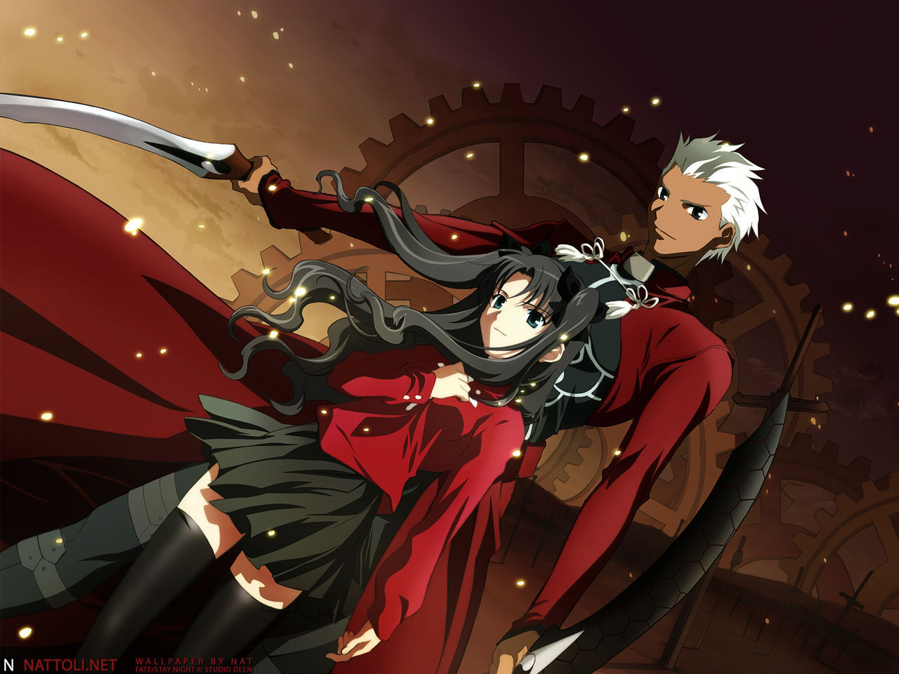 Servant Archer and Rin Toshaka Anime Photo (3815056